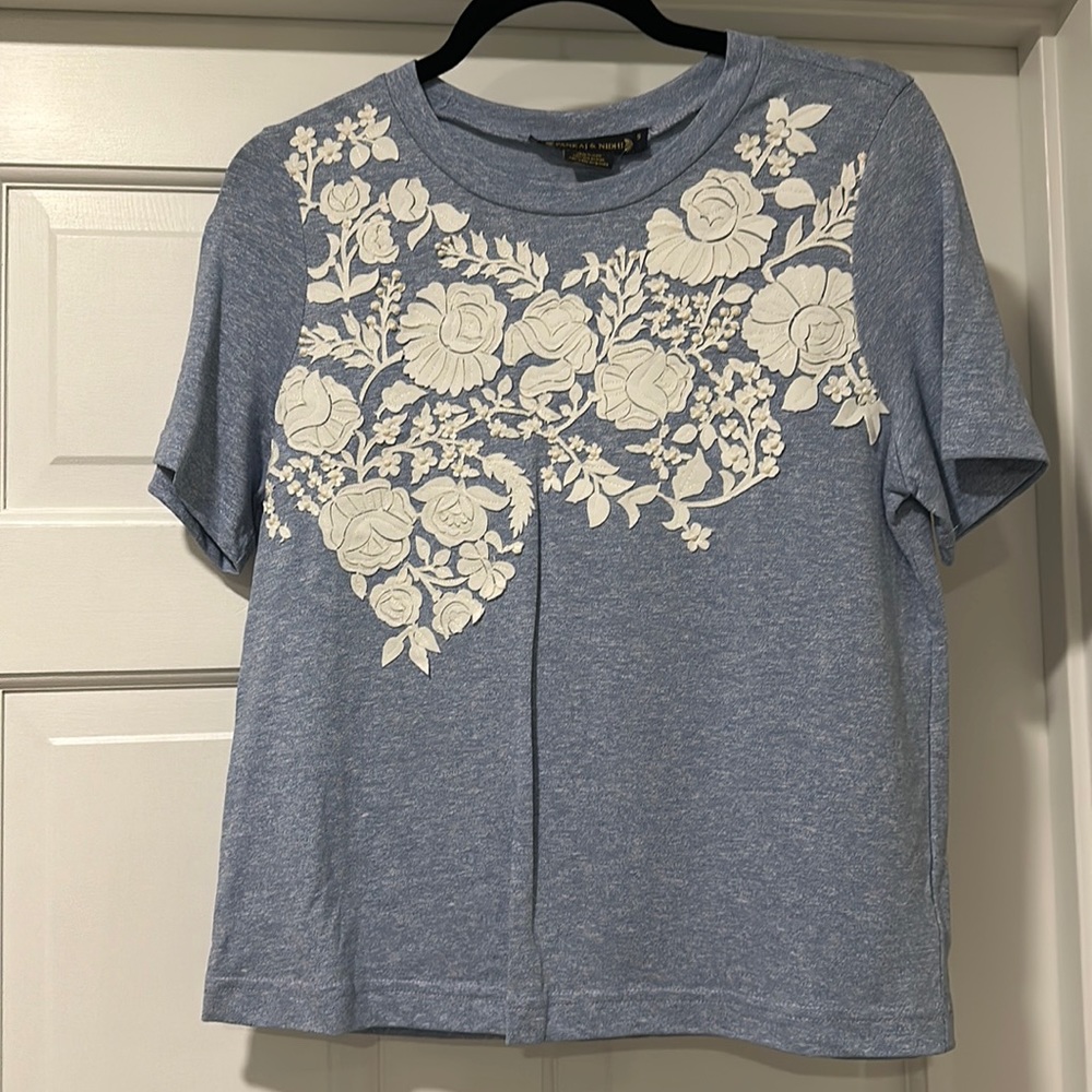 Anthropologie Appliqué Tee